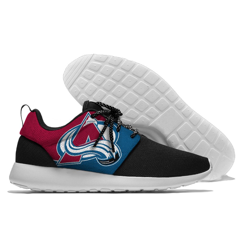 Women's NHL Colorado Avalanche Roshe Style Lightweight Running Shoes 002